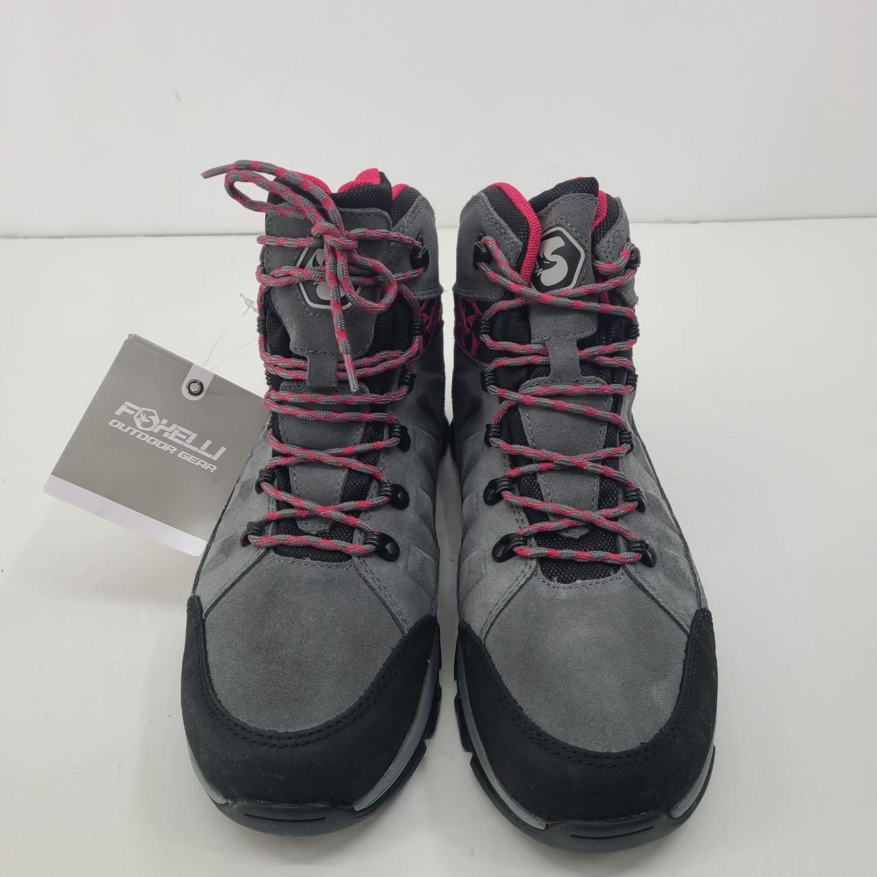 Foxelli Women's Hiking Boots Lace Up Boots Gray Size... Depop