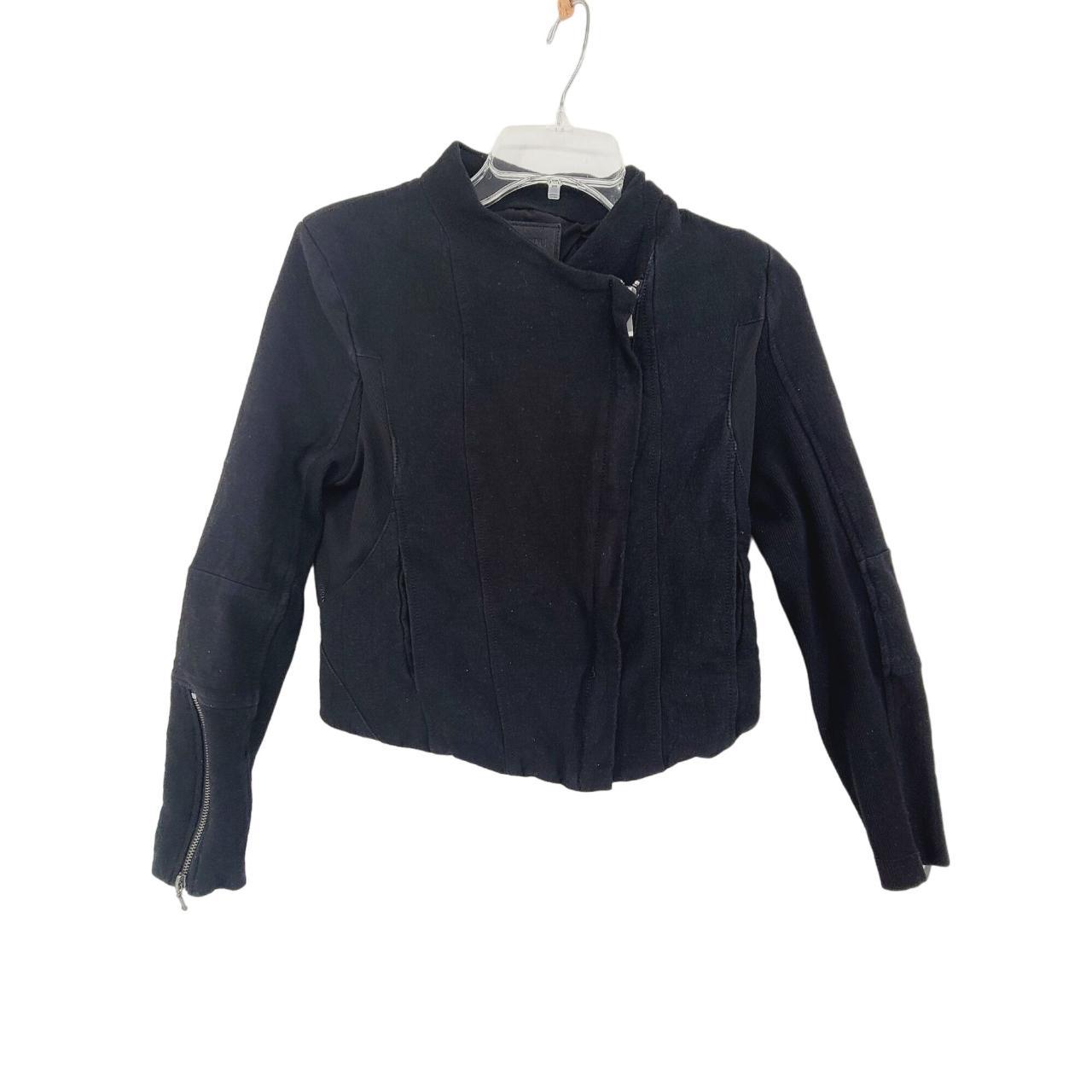 BLANK NYC Moto Jacket Mesh Detail Crop Motor City... Depop