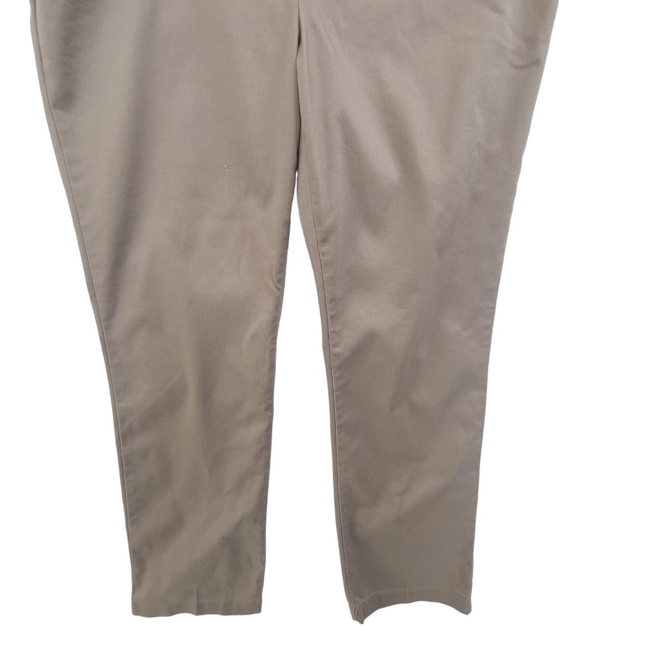 riders by lee mid rise straight leg khaki pants
