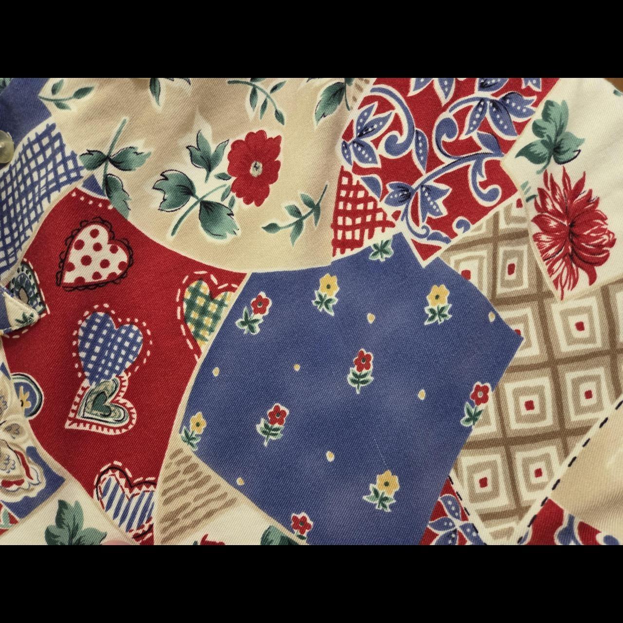 Women's Shirt - Multi - XL – Patchwork-patterned … - image 5