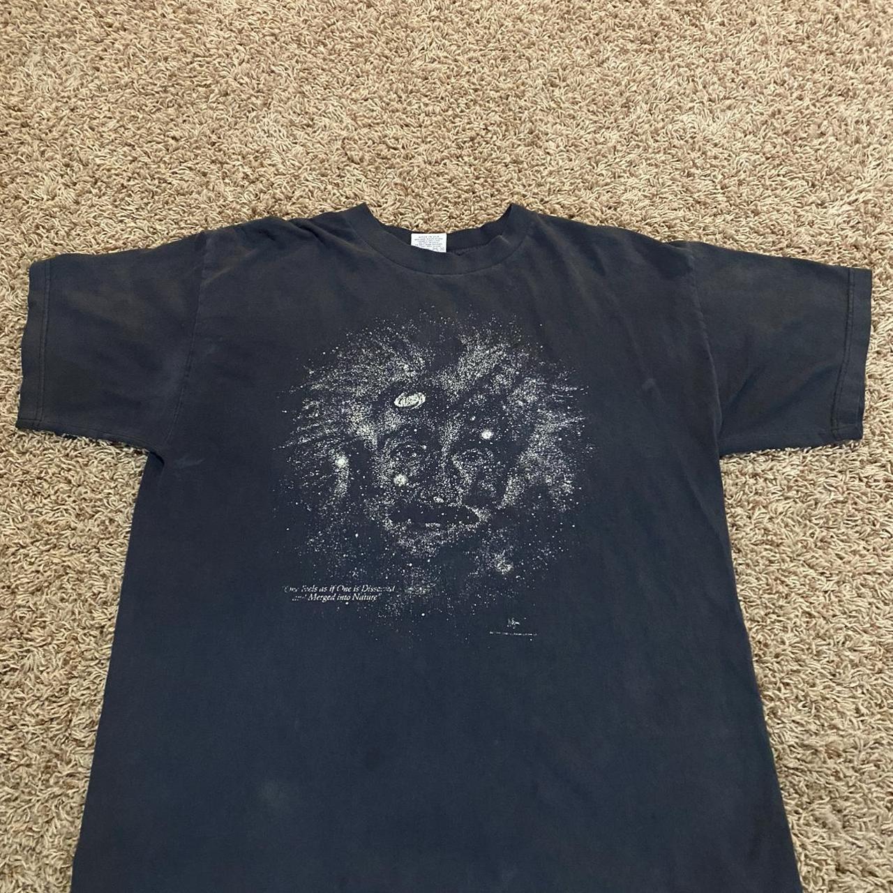 Vintage 1993 Albert Einstein all black t-shirt... - Depop