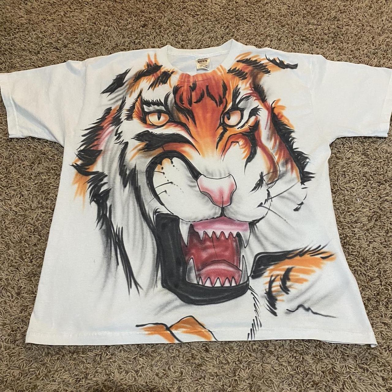 Fruit of The Loom Tiger, Bengal Tiger | T-shirts | Bengal Tiger White