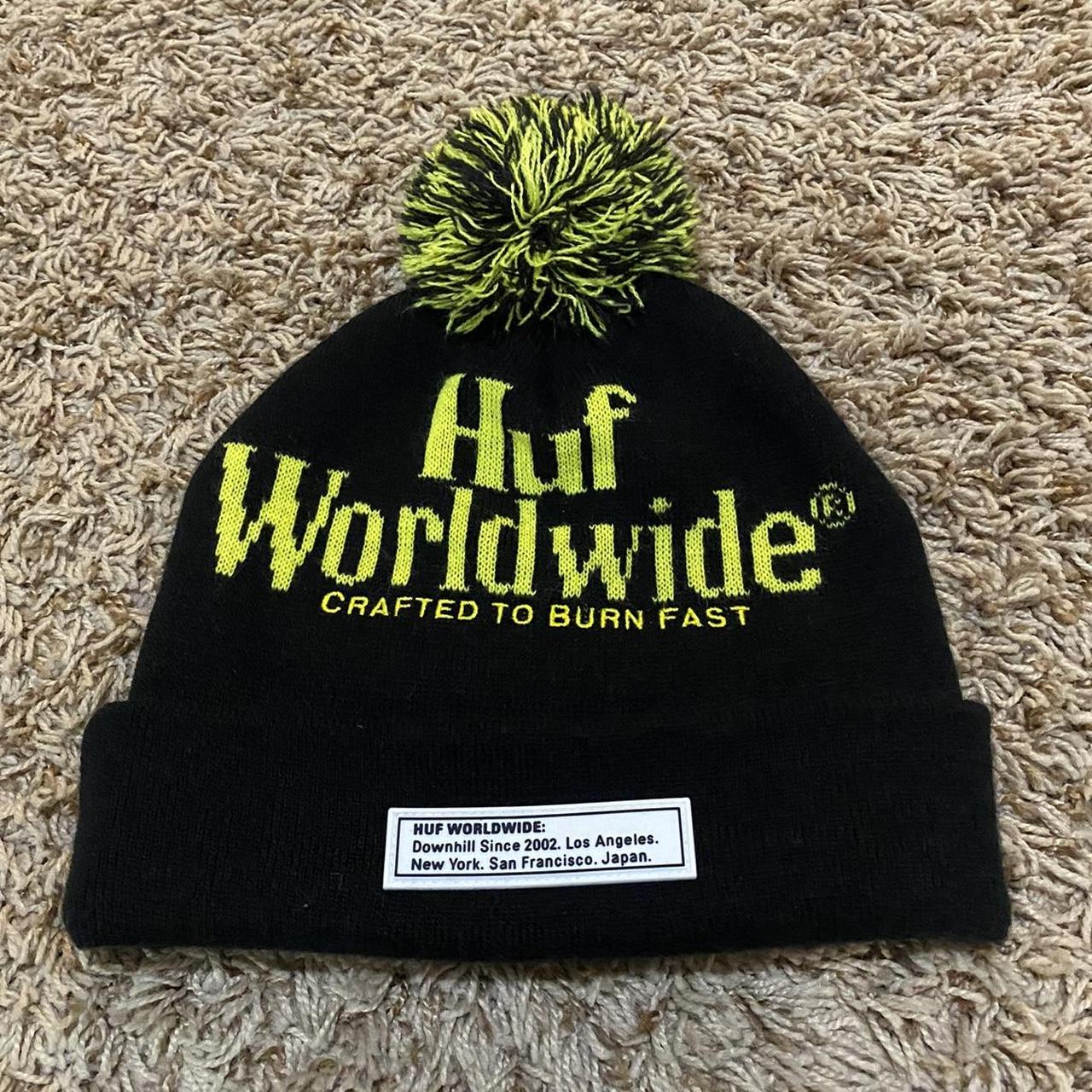 Yellow best sale huf beanie