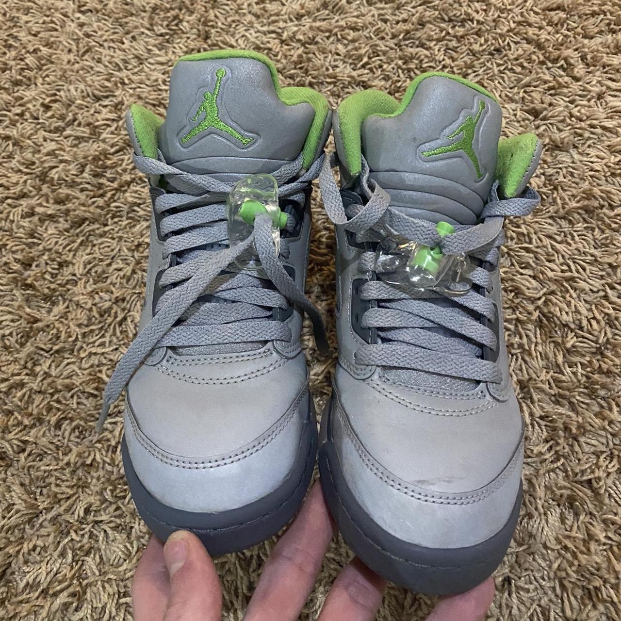 jordan 5 gray and green