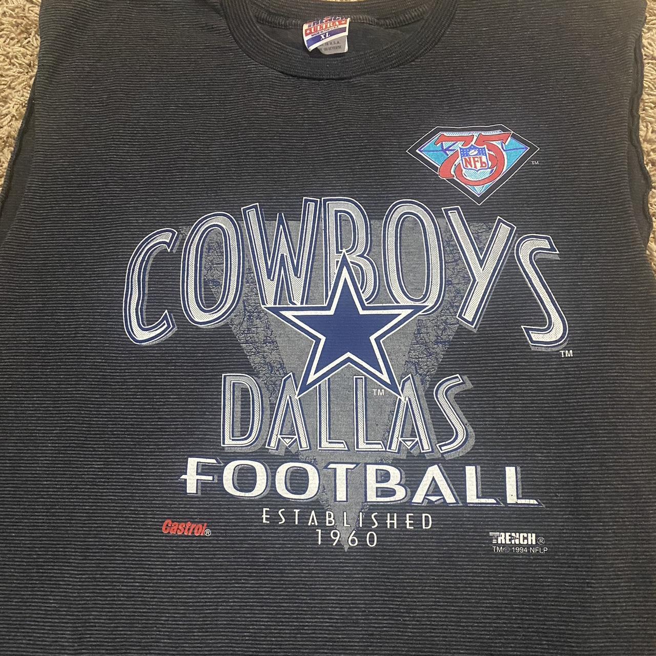 Vintage rare 1994 Trench Ultra Dallas Cowboys 75th... - Depop