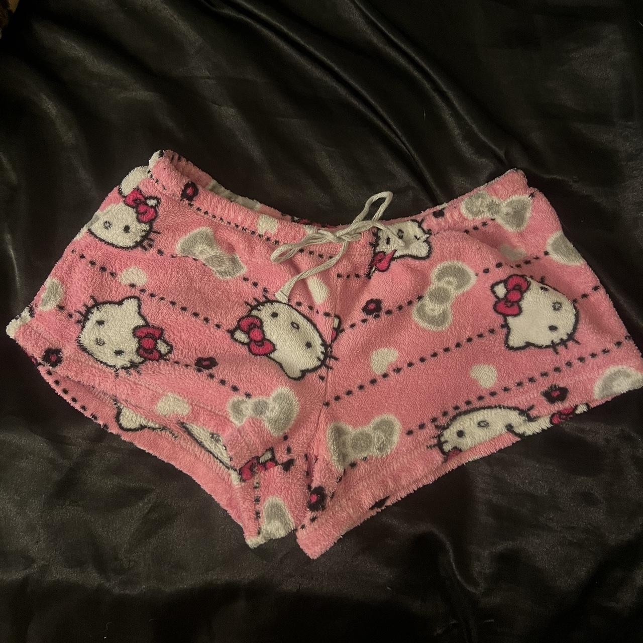 hello kitty pj pants 🎀🐱 i'm a medium and they are a... - Depop
