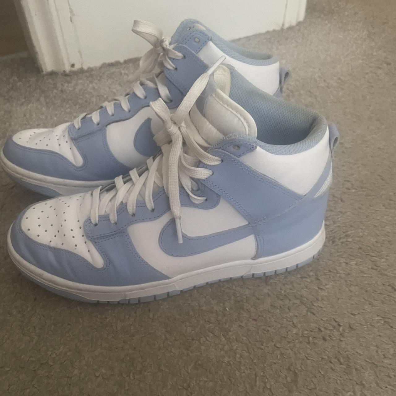 nike blue and black high tops