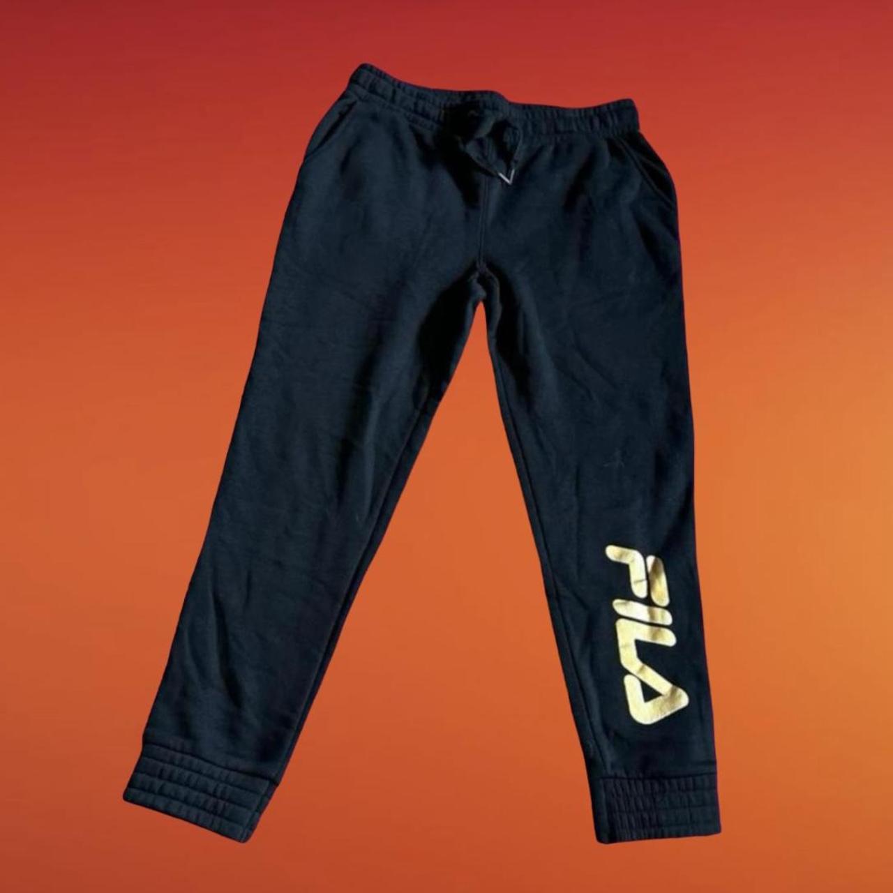 Black fila outlet sweatpants