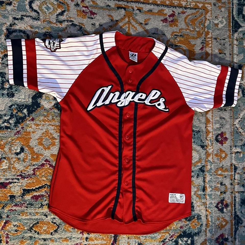 Anaheim Angels 90s Disney Wing Majestic jersey XL - Depop