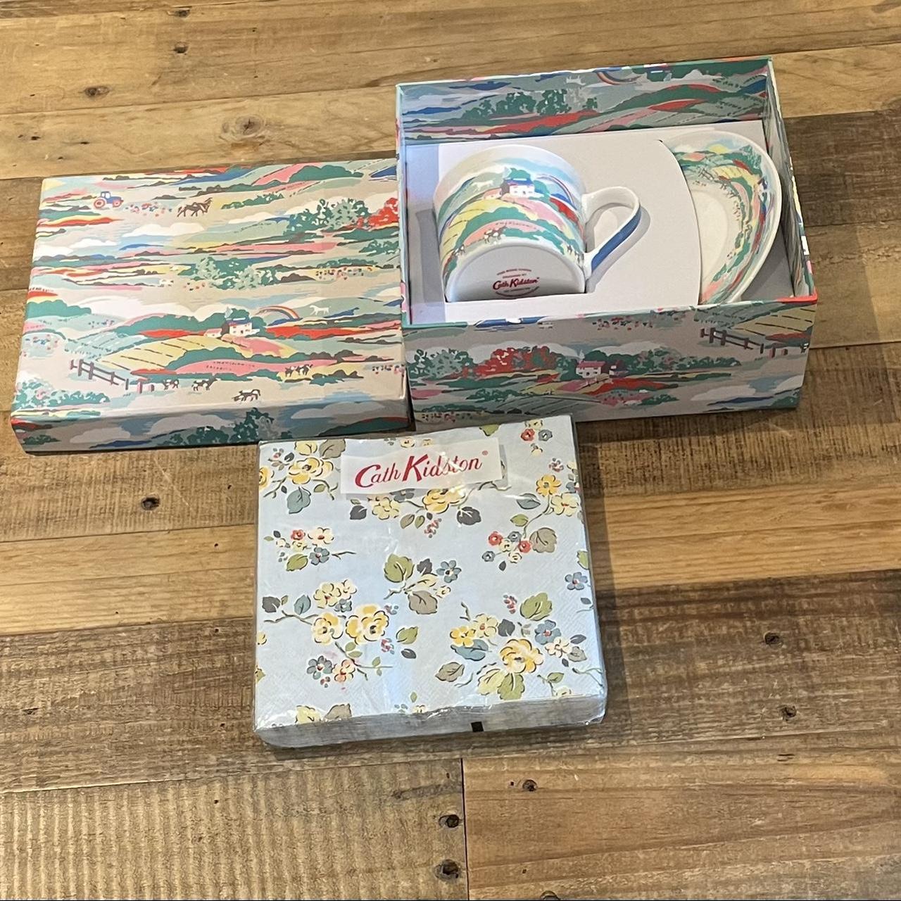 Cath kidston tea cup & saucer fine bone china beacon... Depop