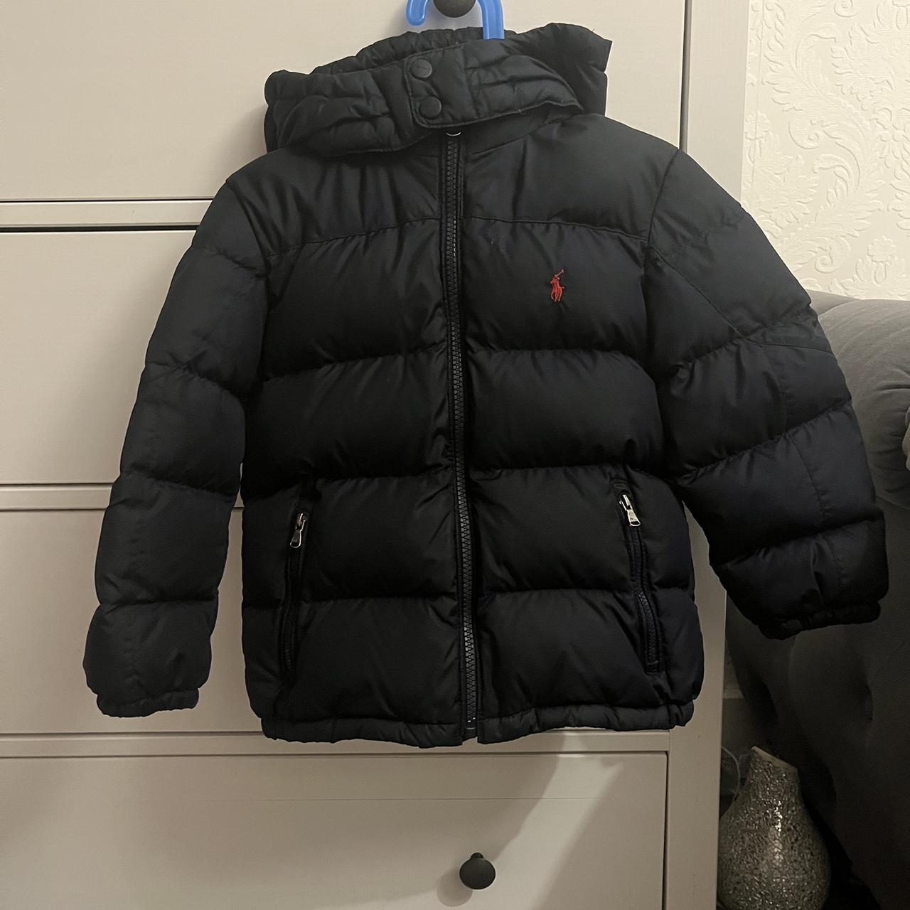 Boys Navy Blue Ralph Lauren coat - Depop