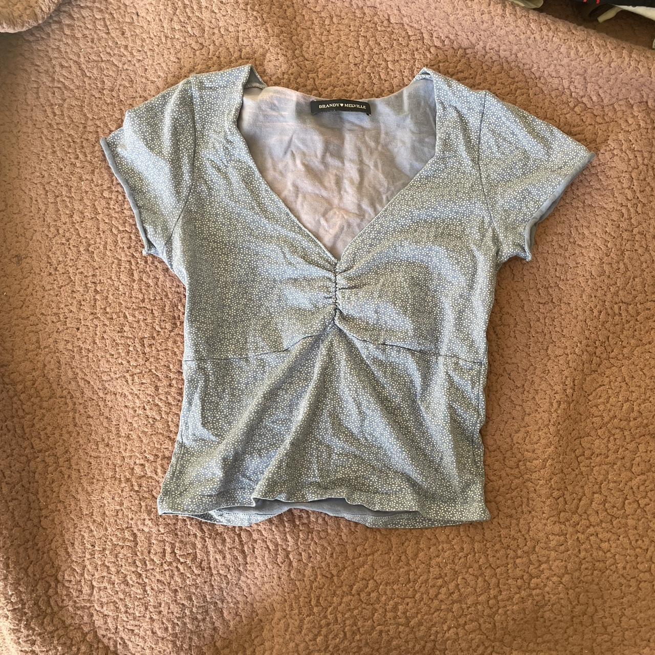 brandy crop top with a cinched design at the bust.... Depop