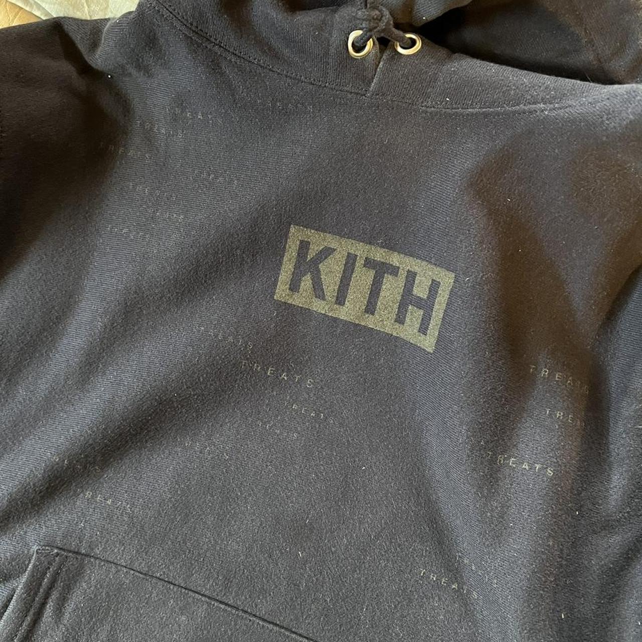 KITH TREATS ENCRYPTED NAVY HOODIE, SIZE MEDIUM, #kith...