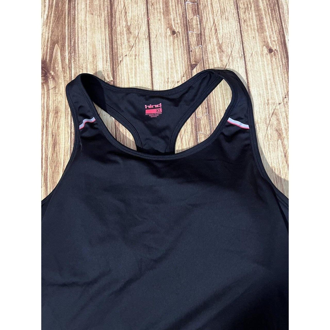 This black racerback tank top from Hind is perfect - Depop