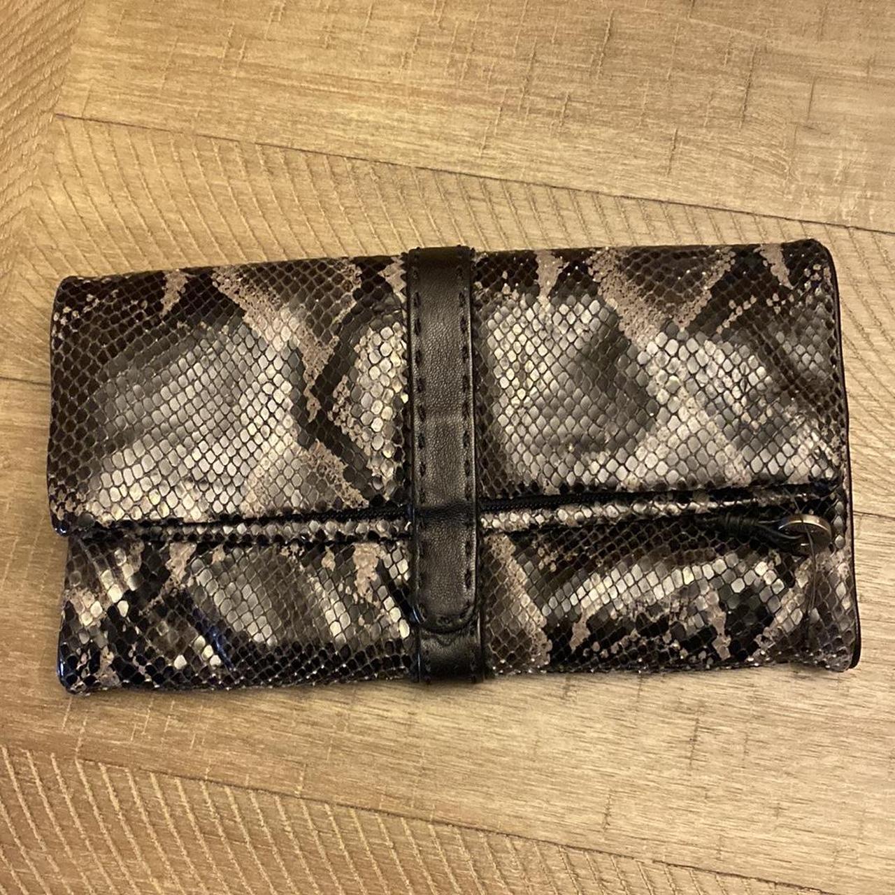 Donald Pliner Women's Black and Grey Bag | Depop