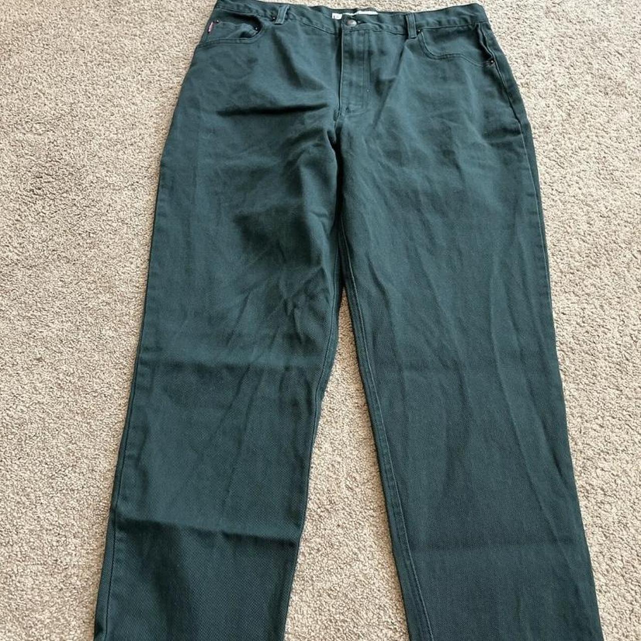 Vintage Bugle Boy Jeans Green Denim Size - 36 x... - Depop