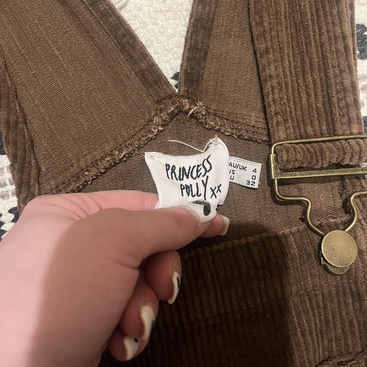 Princess Polly Women's Brown Dungareesoveralls Depop