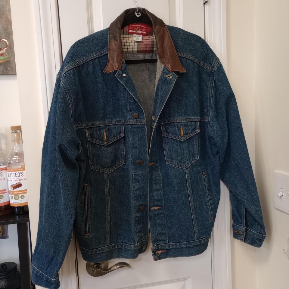 Marlboro jacket-leather - Depop