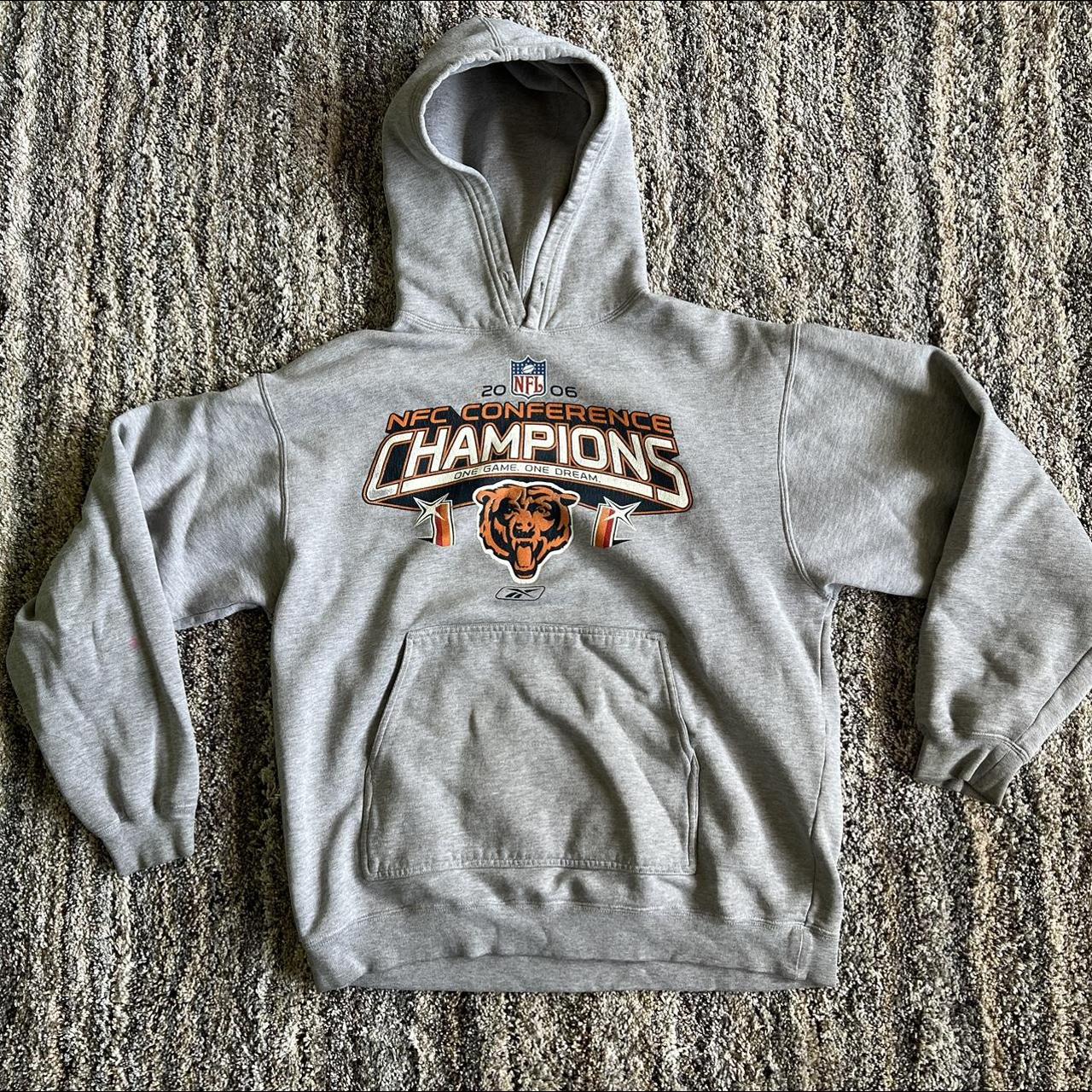 2006 Chicago Bears NFC Championship Reebok Gray... - Depop