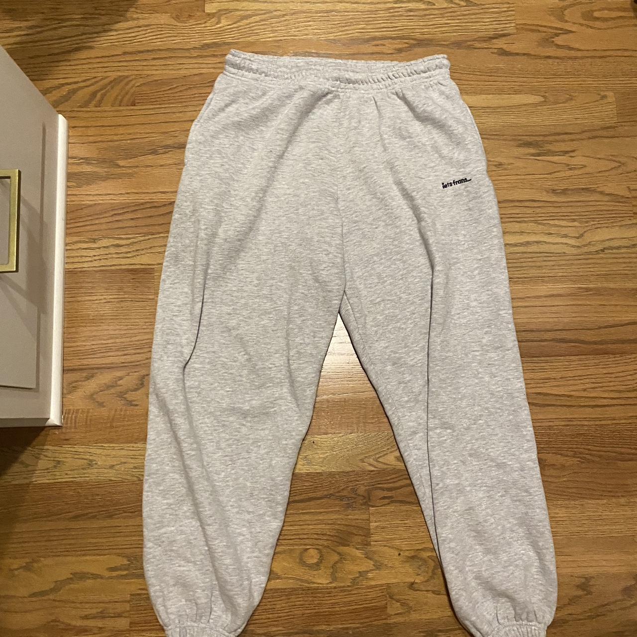 iets frans... Men's Grey and White Joggers-tracksuits | Depop