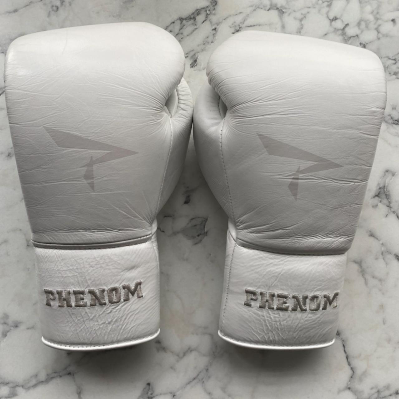 Phenom training boxing gloves. 12oz. White. Lace up Depop