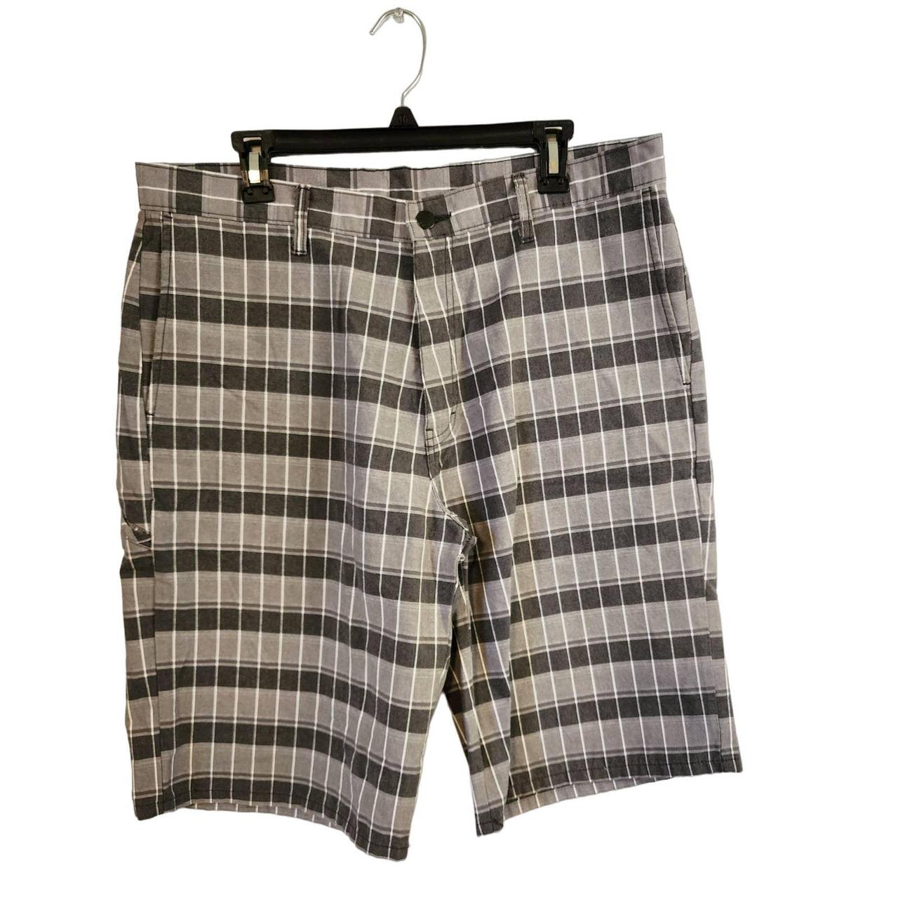 Dickies Gray Plaid Shorts Size 36 Next Day - Depop