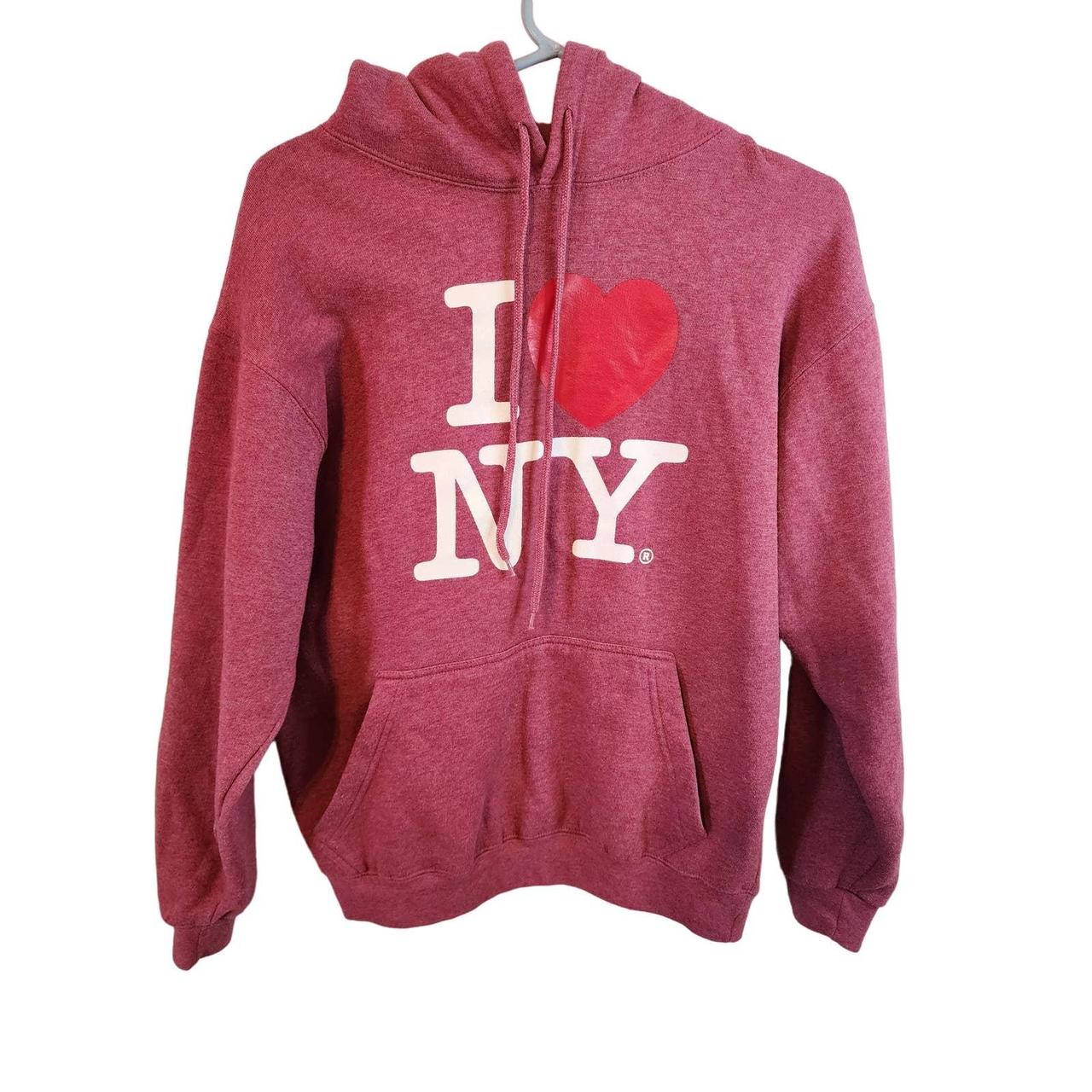 I LOVE NY Pink Hooded Sweatshirt