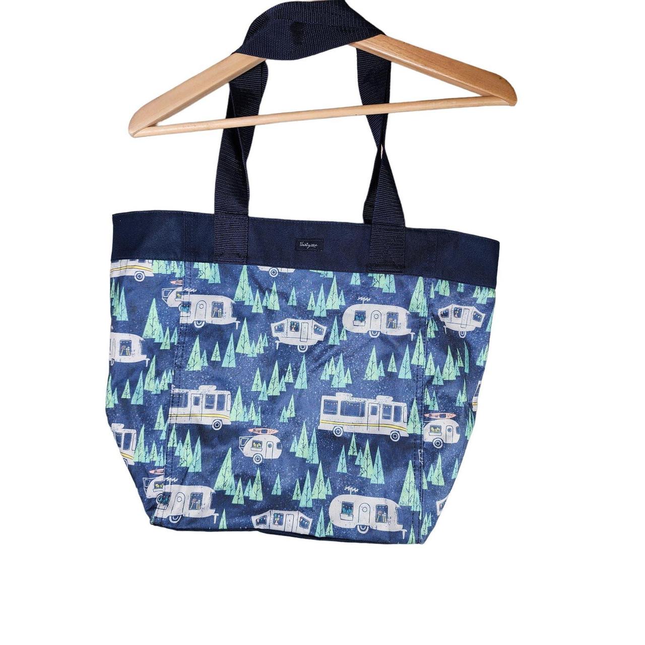 THIRTY ONE Blue Green Travel Camper Print Tote Depop