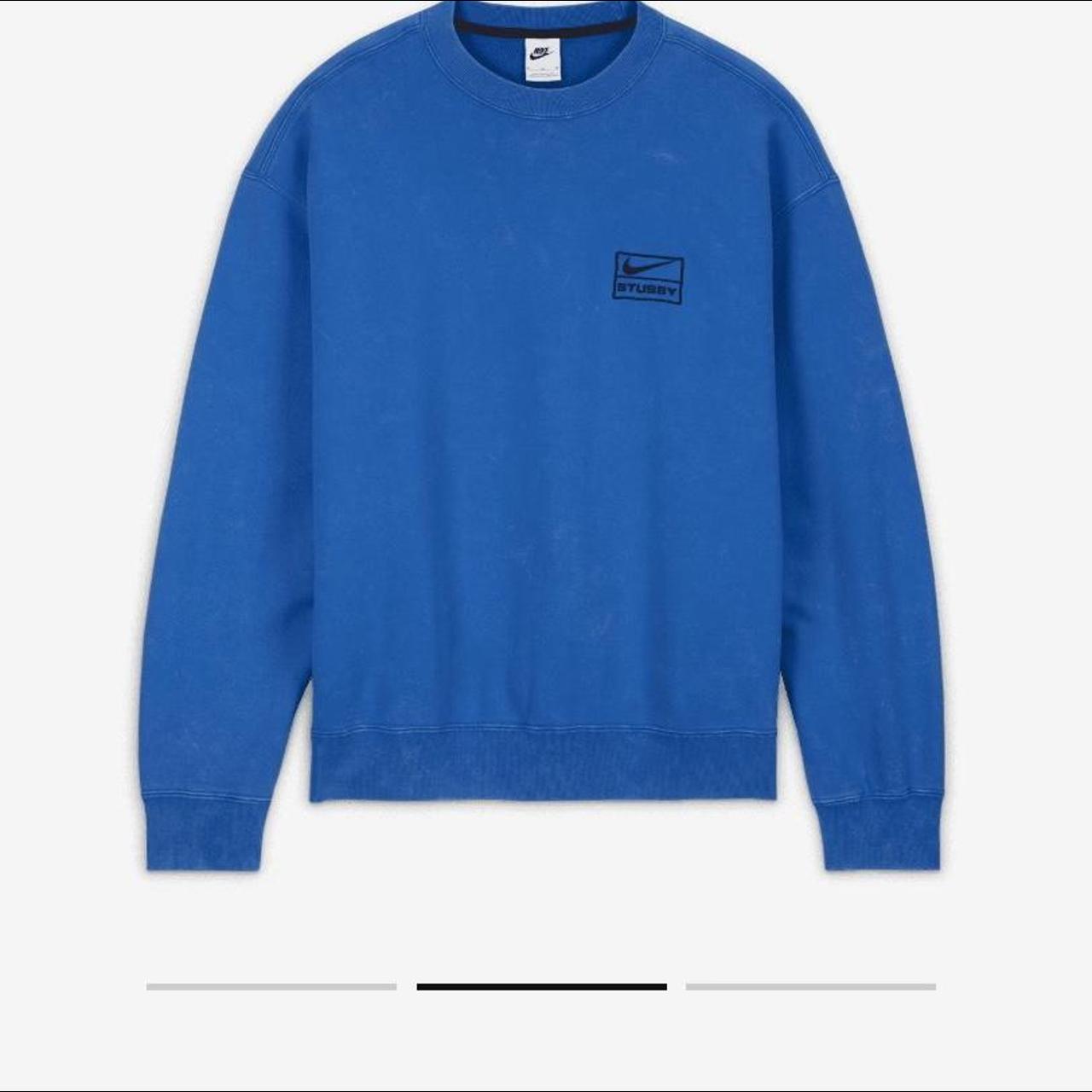 🟥 Blue Nike x Stussy sweatshirt 🟥 Brand new... - Depop