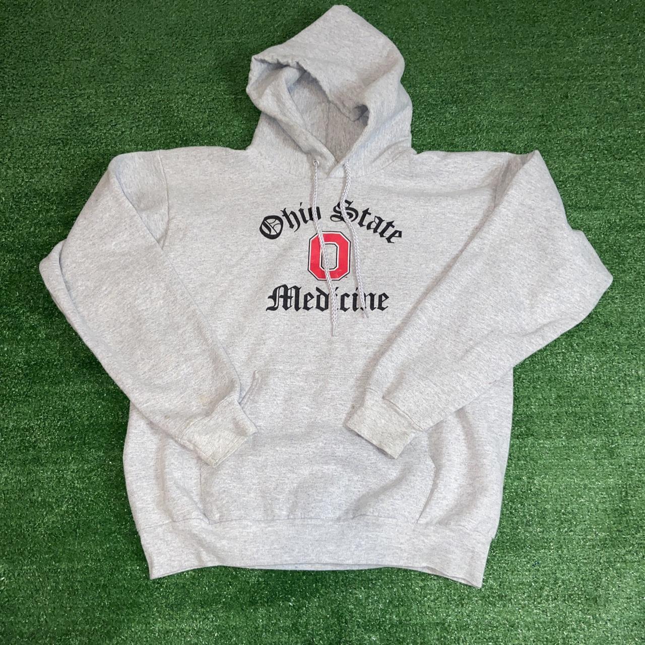 Y2K Ohio State University Medicine Pullover Hoodie... - Depop