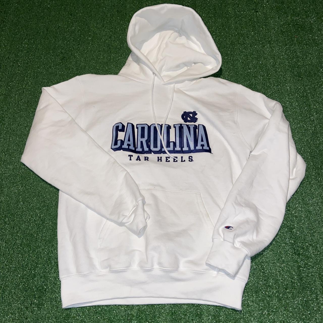 Champion North Carolina Tar Heels College Hoodie... - Depop