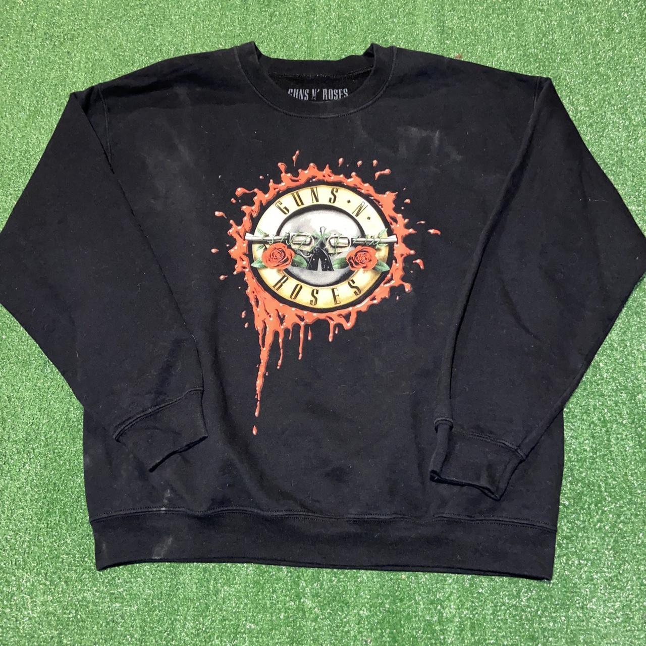 Guns N Roses Band Pullover Crewneck Sweatshirt -... - Depop