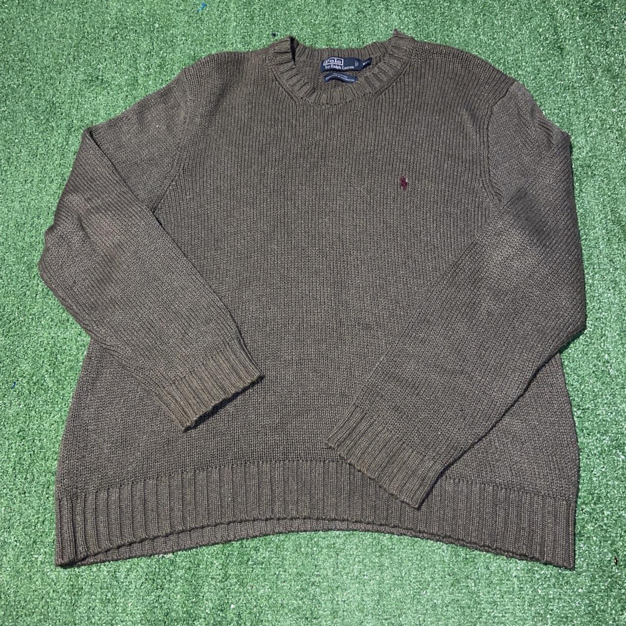 Polo Ralph Lauren Men's Green Jumper | Depop