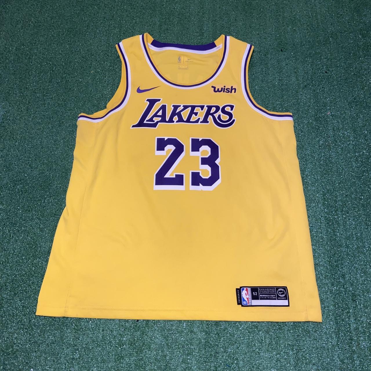 LeBron James #23 Lakers Nike T-Shirt Jersey Size: - Depop