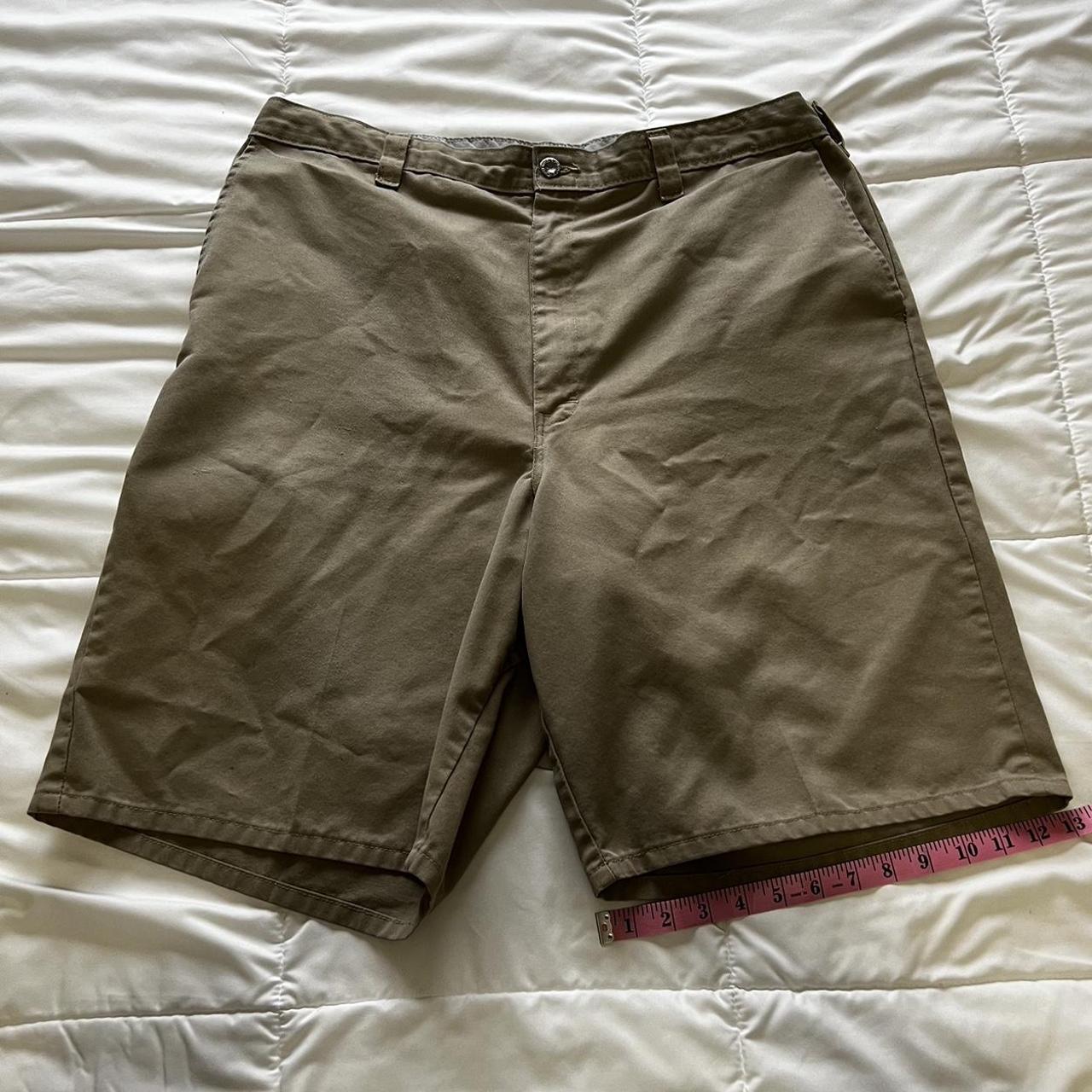 Dickies Men's Khaki Shorts Depop