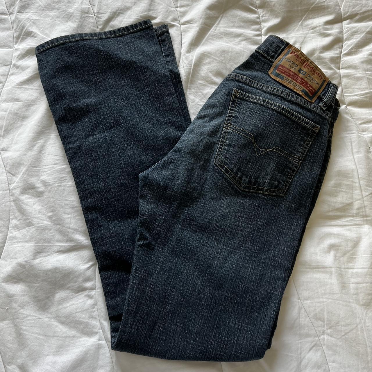 Vintage 90s diesel jeans size 28 waist bootcut high... - Depop
