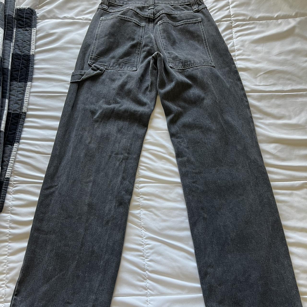 Grey brandy Melville carpenter jeans size 5 women’s... - Depop