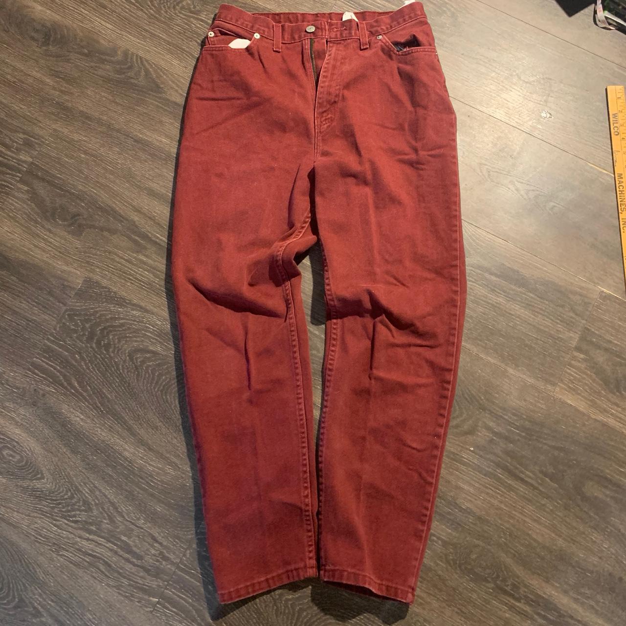 Faded Glory Women's Jeans Burgundy/Red 16 – Faded glory