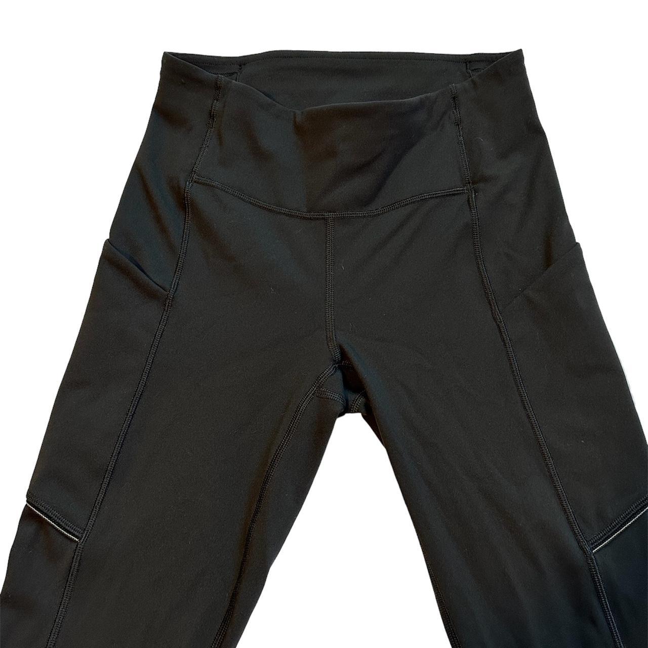 Black LuluLemon leggings. WITH two pockets on both - Depop