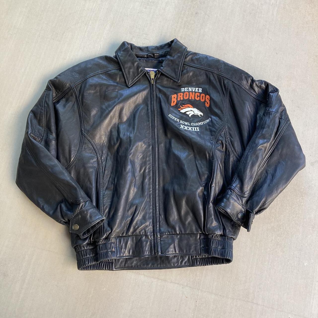 G-III Carl Banks Denver Broncos Leather Jacket