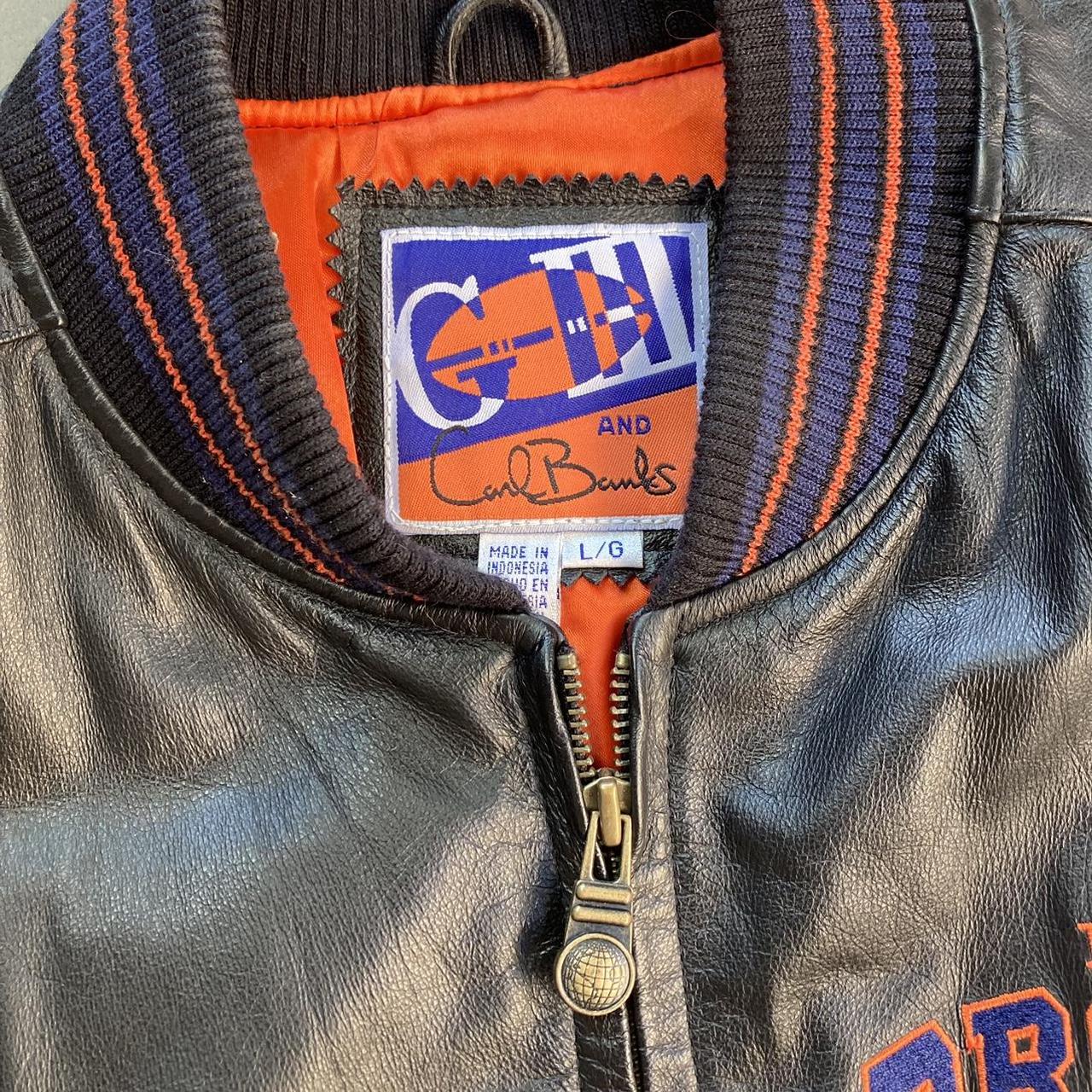 NFL Denver Broncos Leather Jacket Distressed and - Depop