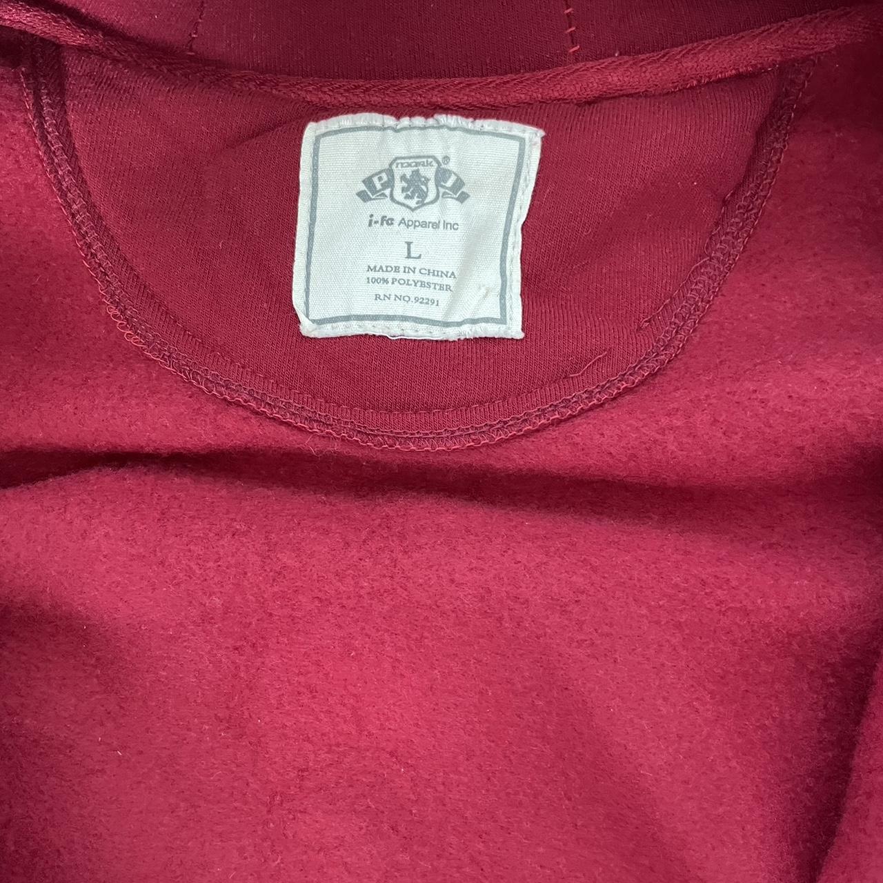 Red zip up Hoodie #hoodie #y2k #vintage... - Depop