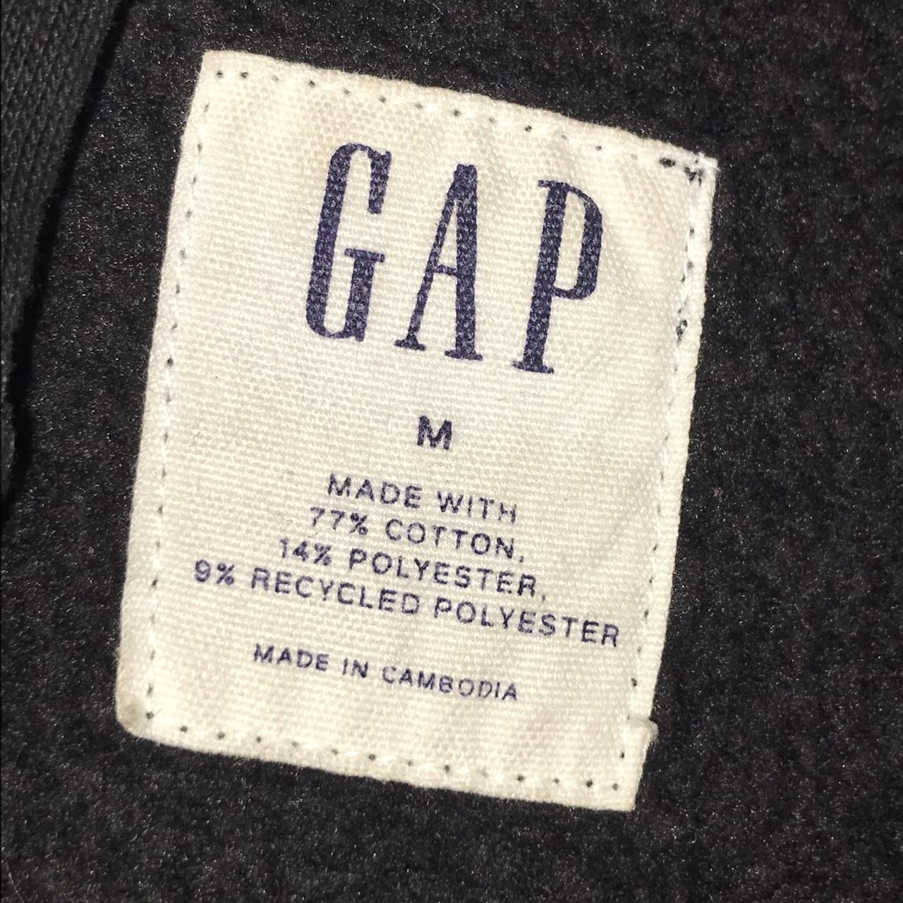 Black GAP zip up hoodie size Medium used Questions... - Depop