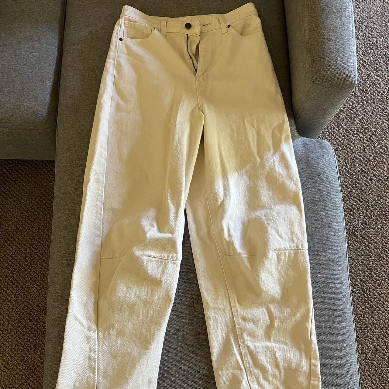 RSQ Women's Cream Jeans Depop