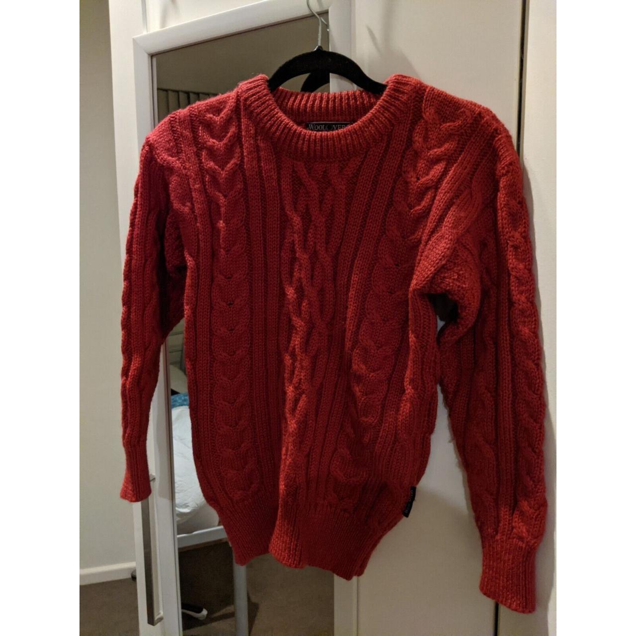 woolovers 100% pure wool Aran cable knit jumper xs... - Depop