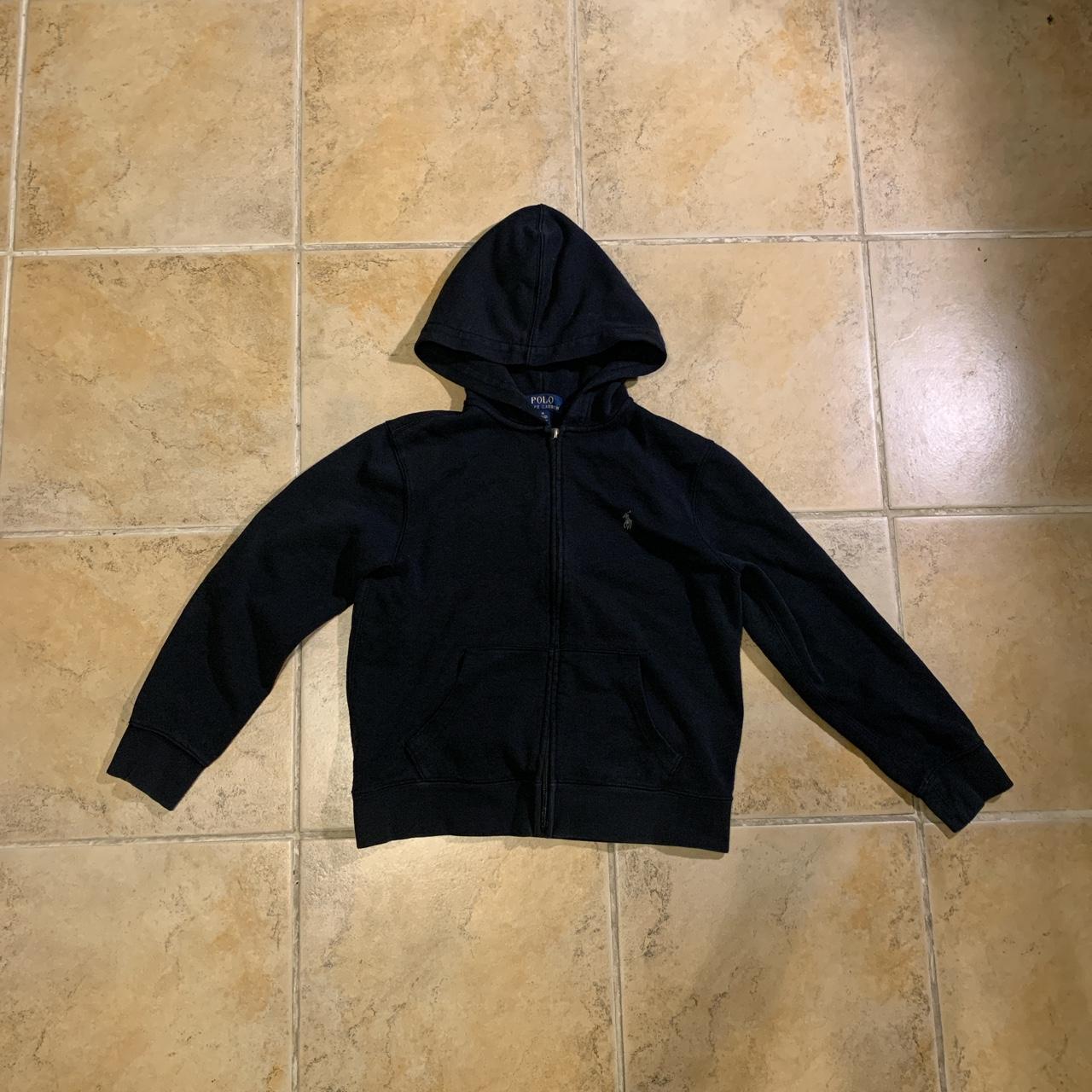 Boys polo zip up hoodie barely worn because of the... - Depop