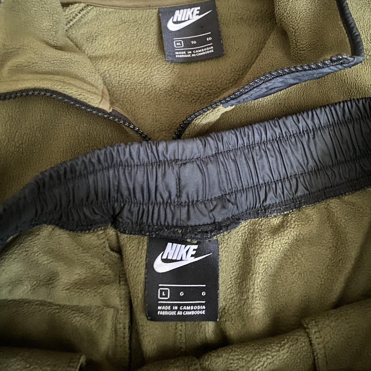 Olive green best sale nike tech sweatsuit