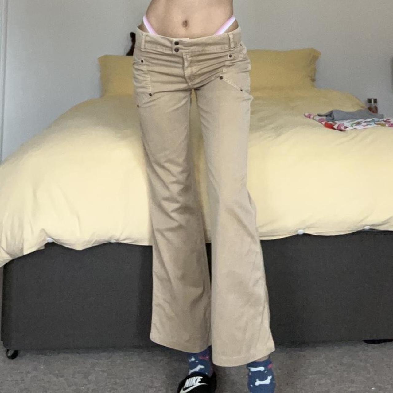 Gorgeous Dolce & Gabbana 100% cotton beige low rise... - Depop
