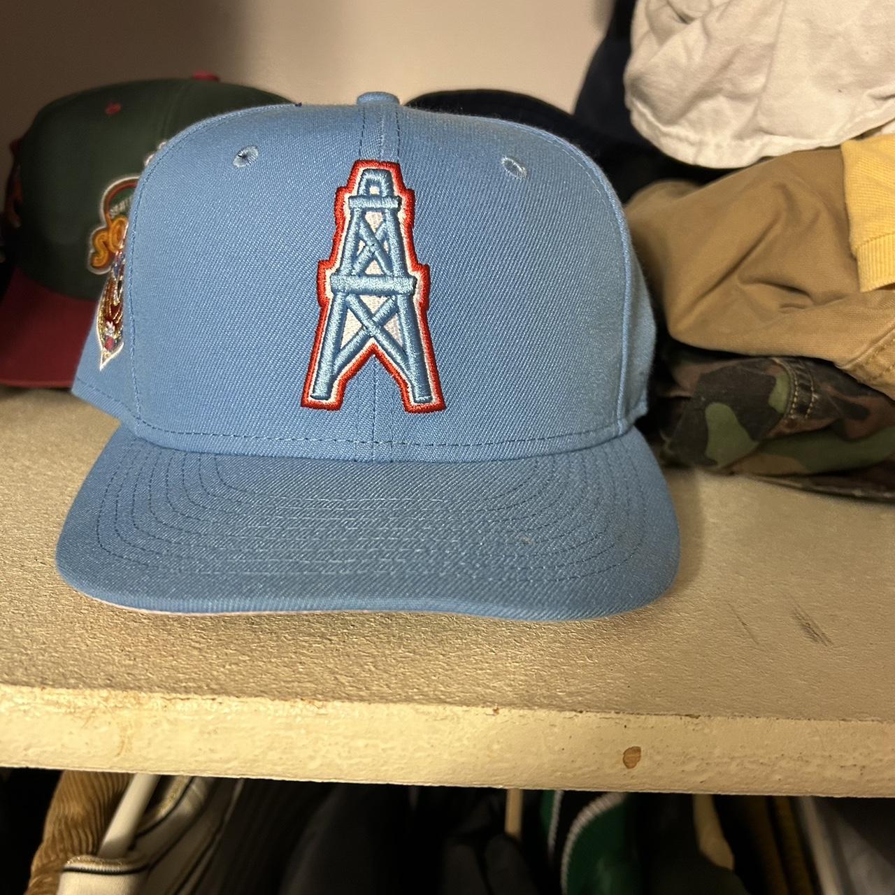 HOUSTON OILERS FITTED SZ. 7 1/8 - Depop