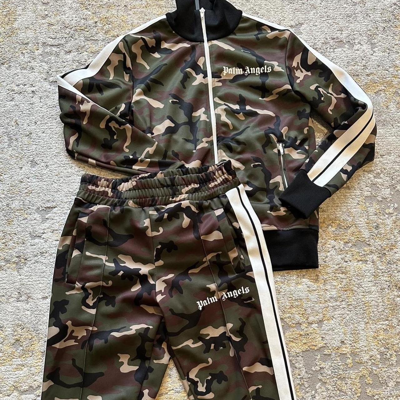 Palm angels camo tracksuit deals